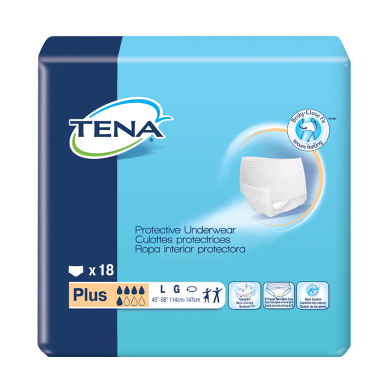 TENA Protective Underwear Plus Absorbency 45 inch - 58 inch Large - 16/bag