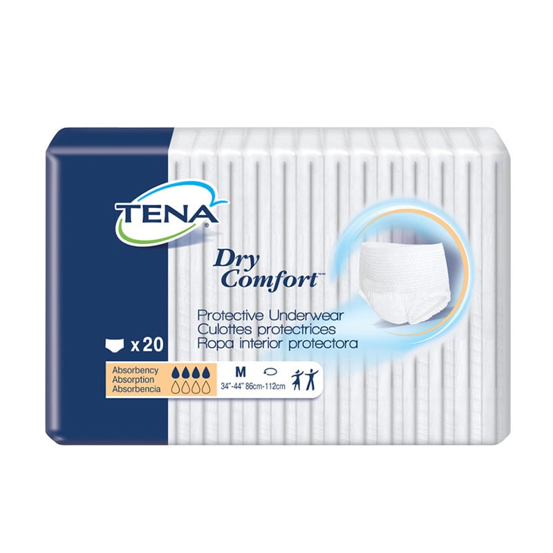 TENA Dry Comfort Protective Underwear 34 inch -44 inch Medium - 20/bag