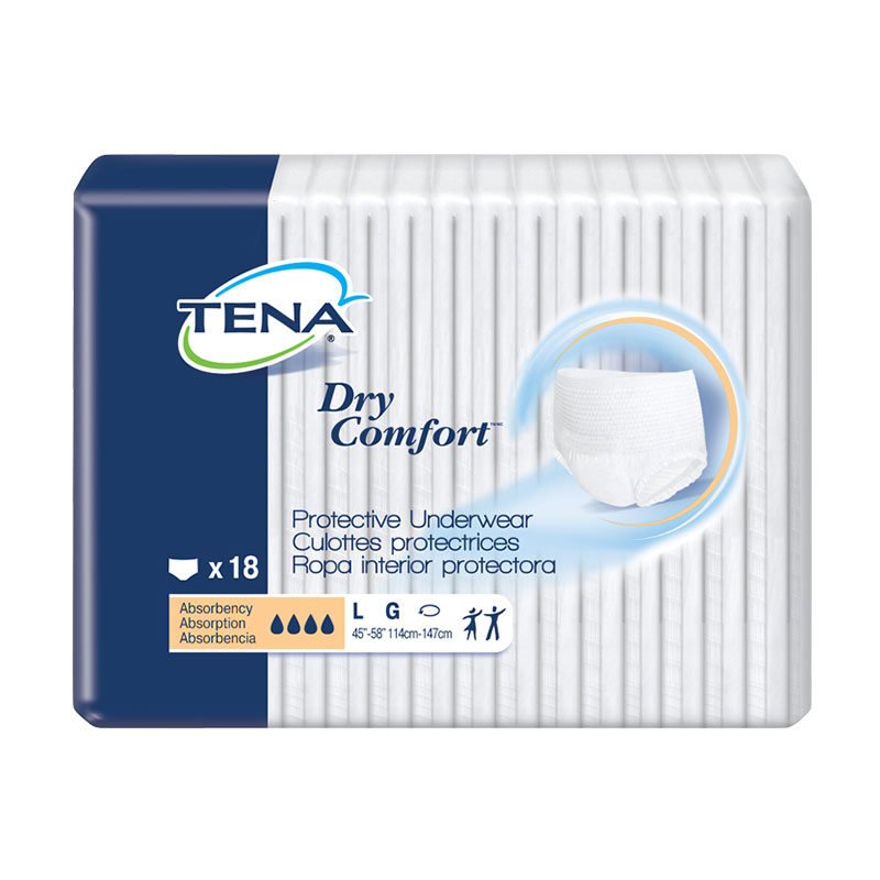 TENA Dry Comfort Protective Underwear 45 inch - 58 inch Large - 18/bag