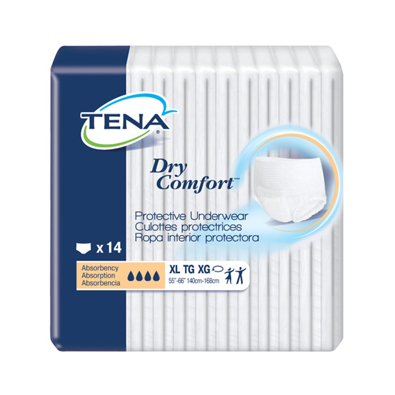 TENA Dry Comfort Protective Underwear 55 inch -66 inch X-Large - 14/bag