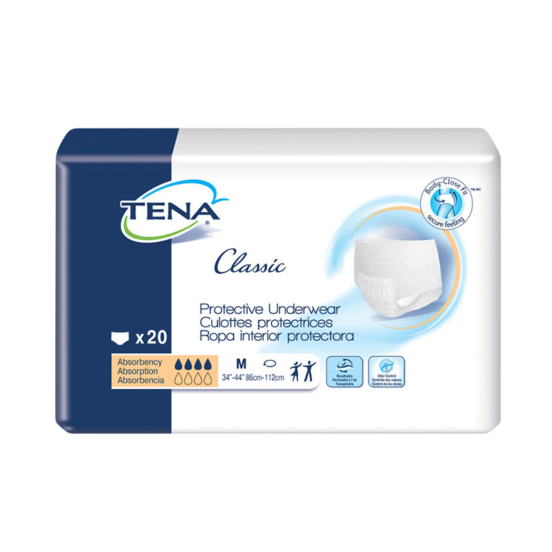 TENA Classic Protective Underwear 34 inch -47 inch Medium - 20/bag