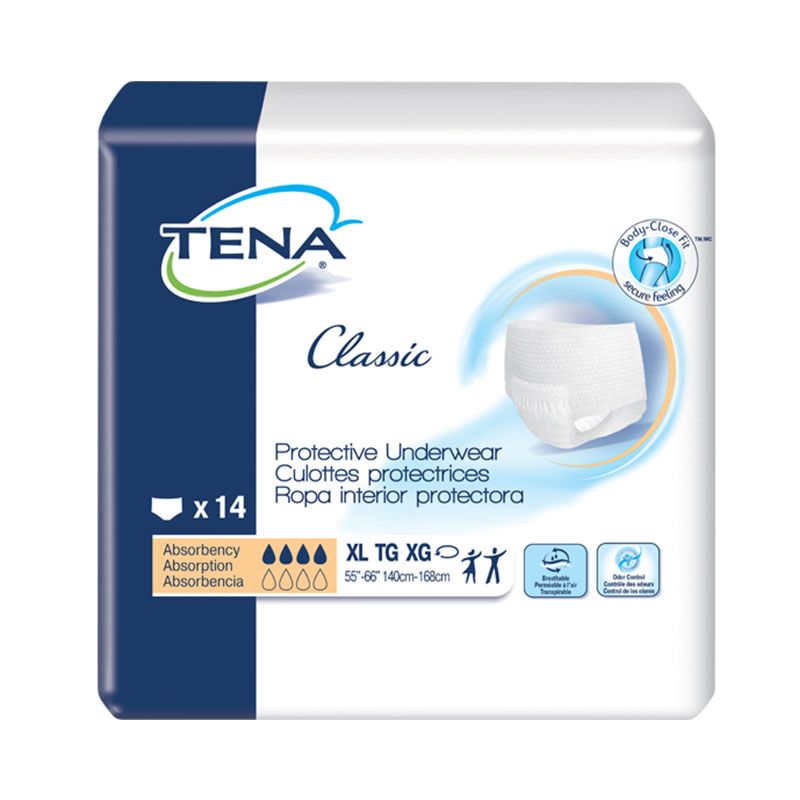 TENA Classic Protective Underwear 60 inch - 64 inch X-Large - 14/bag