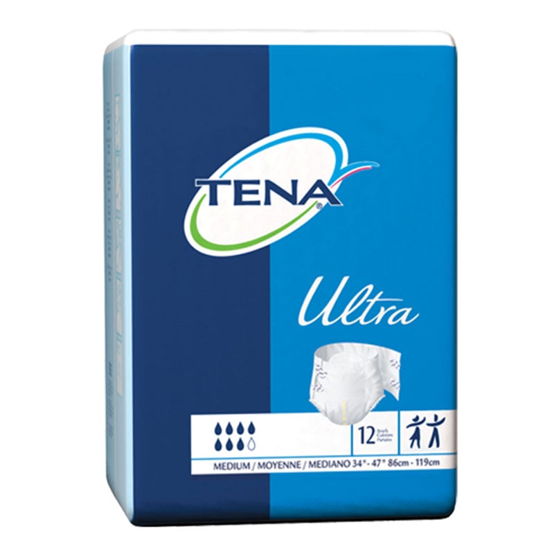 Tena Medium Ultra Briefs Sold By Package 40/Each