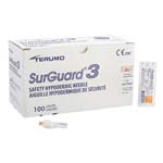 Terumo Safety Hypodermic Needle SurGuard3 1 inch 25G Hinged Safety Needle Box of 100 thumbnail