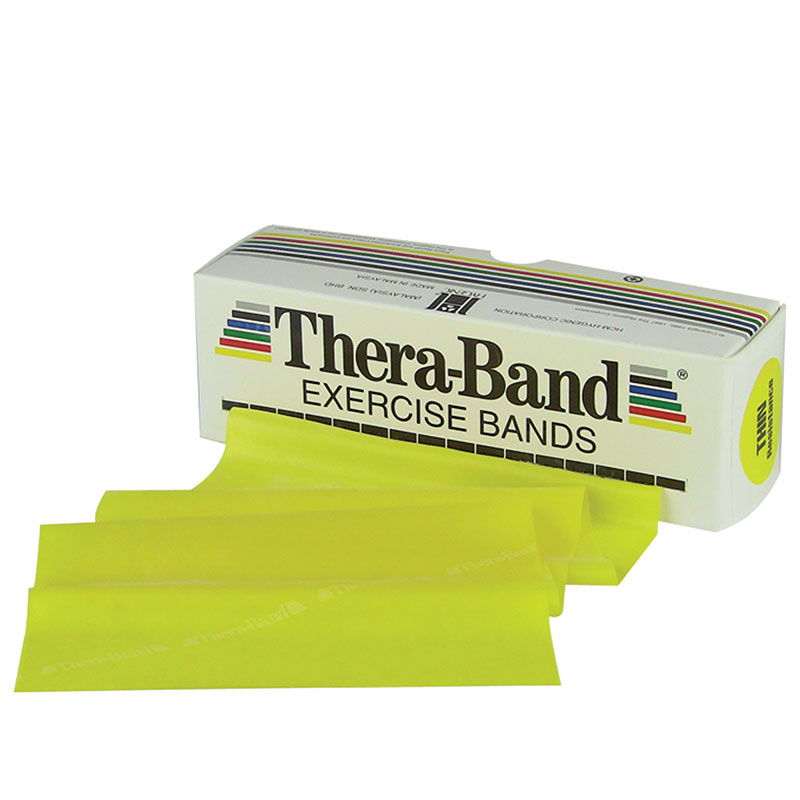 Thera-Band Latex Exercise Band Thin 5.5 inch x 6 Yard Roll Yellow