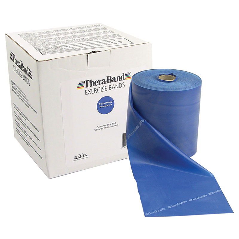 Thera-Band Latex-Free Resistance Band - Extra Heavy 50 Yards - Blue