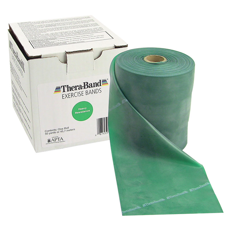 Thera-Band Latex-Free Resistance Band - Heavy 50 Yard Roll - Green