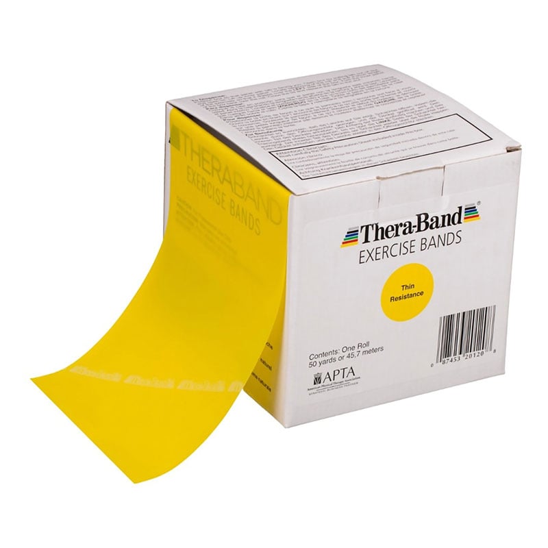 Thera-Band Latex-Free Resistance Band - Thin 50 Yard Roll - Yellow