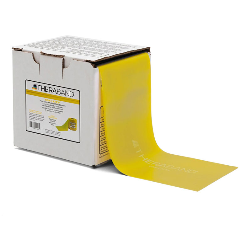 Thera-Band Latex-Free Resistance Bands - Thin 25 Yard Roll - Yellow