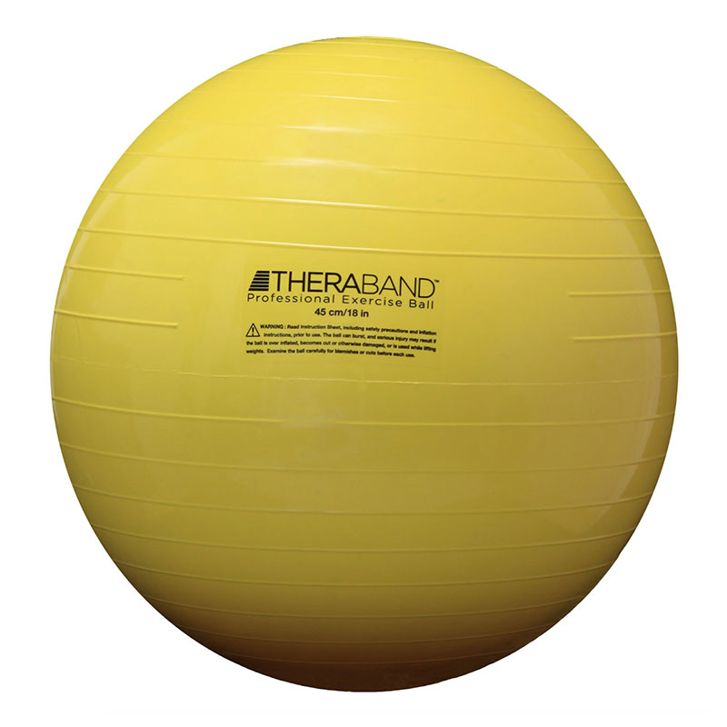 Thera-Band Standard Exercise Ball High Quality 18 inch Ball Yellow
