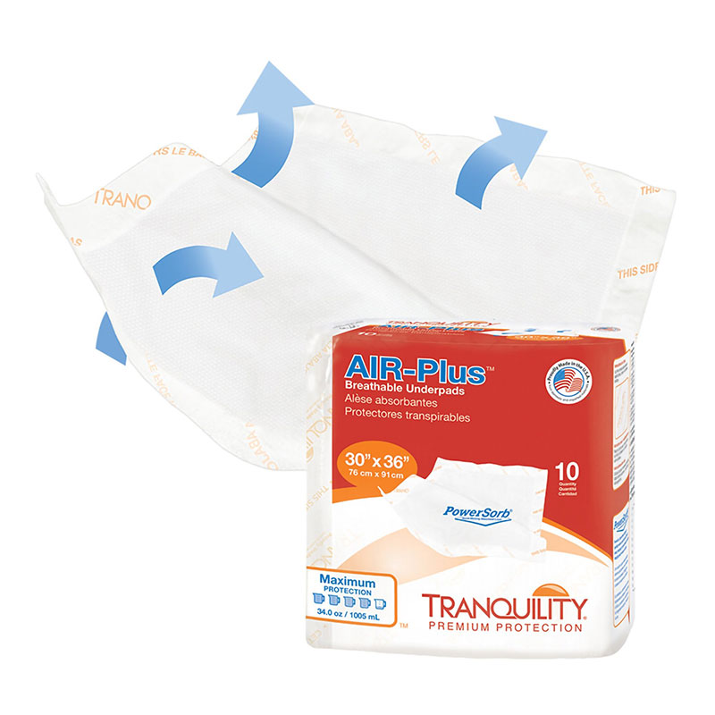 Tranquility Air Plus Underpad 30x36 Case of 40