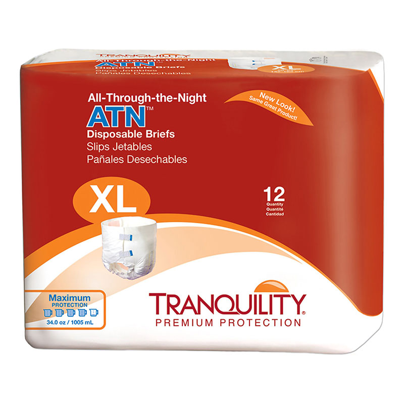 Tranquility ATN All-Through-the-Night Brief X-Large 56-64 2187 12/bag