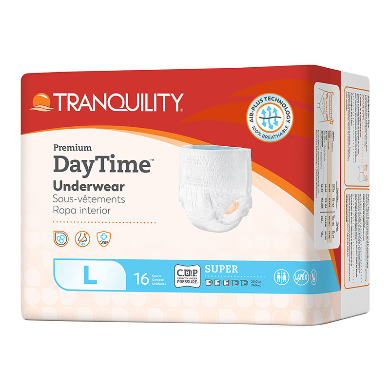 Tranquility Premium DayTime Abs Underwear Large 44-54 in 2106 4/Bag