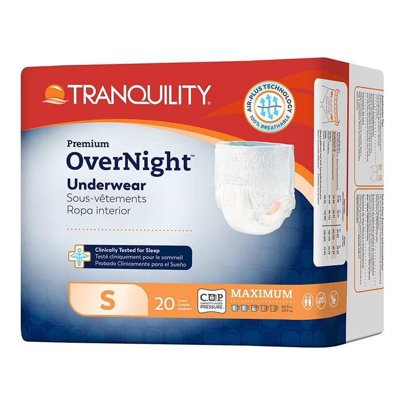 Tranquility Premium OverNight Abs Underwear Small 22-36 2114CA 1/Case