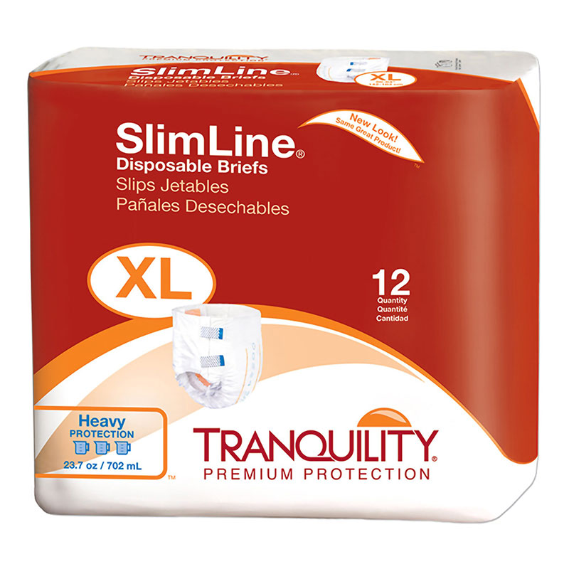 Tranquility SlimLine Brief X-Large 56-64 2134 6/Bag