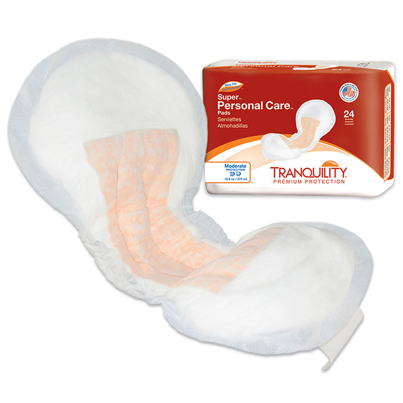 Tranquility Personal Care Pads Super Case of 96