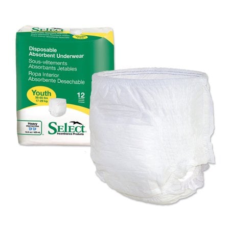 Tranquility Youth Select Absorbent Underwear Case of 96