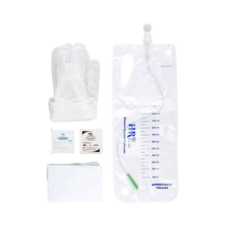 TruCath Closed System Catheter Kit 12FR 1200ml Drainage Bag Box of 100