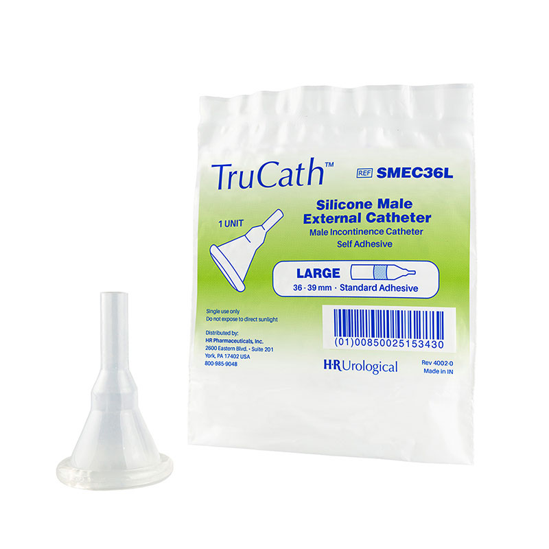 TruCath Male External Catheter 100% Silicone Large 36mm Box of 100