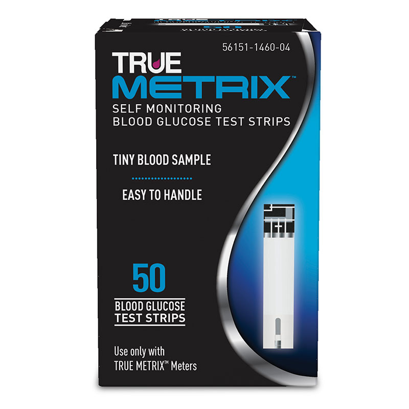 True Metrix Blood Glucose Test Strips 50 Count