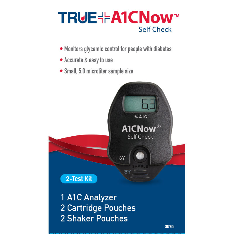 TRUEplus A1CNow Self Check Test Kit Pack of 2 ADW Diabetes