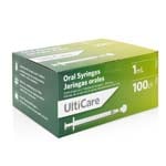 Ulticare 1ML Oral Syringes with Cap Sterile Box of 100 thumbnail