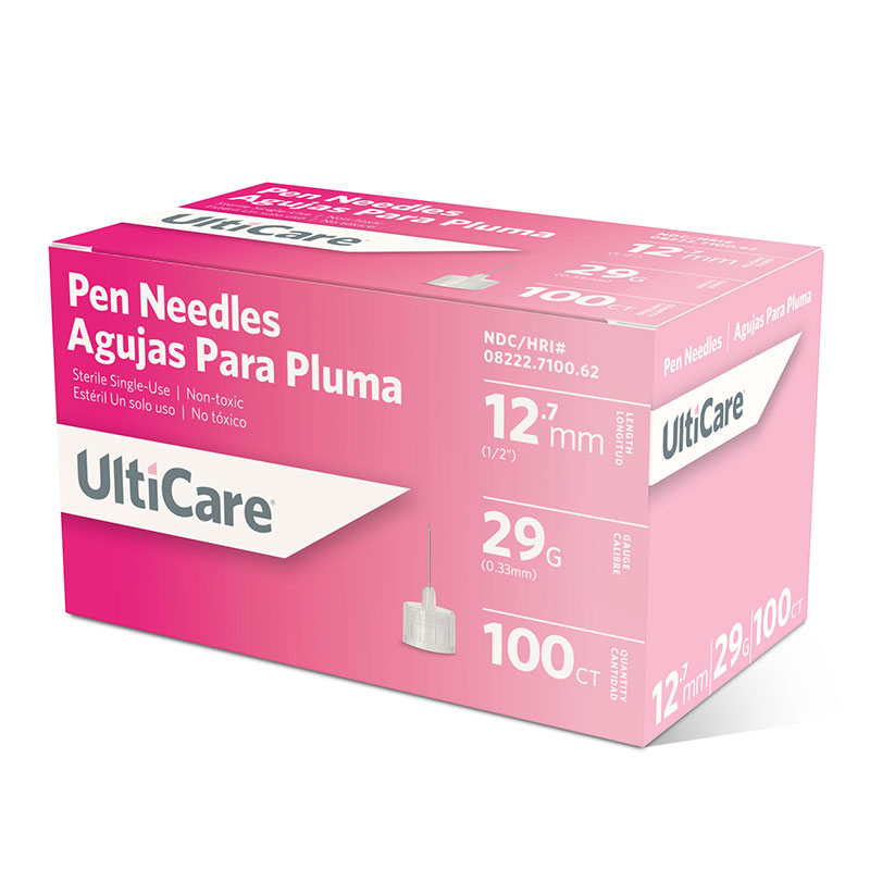 UltiCare Original Pen Needles 29G 12.7mm 100 Count ADW Diabetes