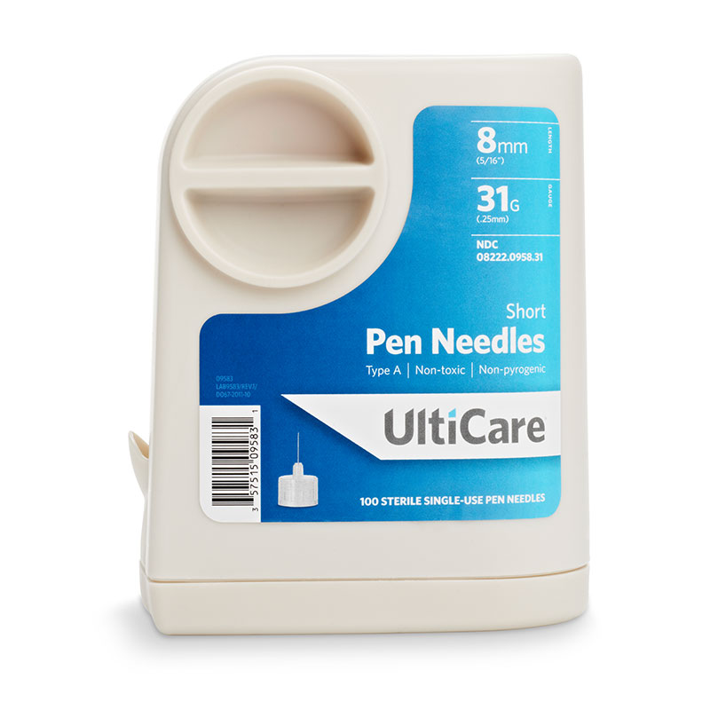UltiCare Short Pen Needles 31g 5/16in 100/bx Case of 12