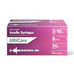 UltiCare Ulti-Thin II U-100 Syringes 30G 3/10cc 5/16" - Case of 5 thumbnail