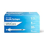 UltiCare II U-100 Insulin Syringes Short Needle 30G 1/2cc 5/16" 100/bx thumbnail