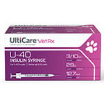 UltiCare U-40 Pet Syringes 29 Gauge, 3/10cc, 1/2" - 100ct thumbnail