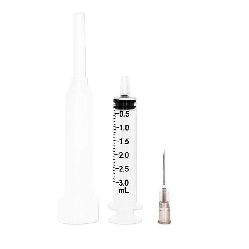 Ulticare VetRx 3ml 20G 1.5 inch Luer Slip Hard Pack Syringes Box of 100