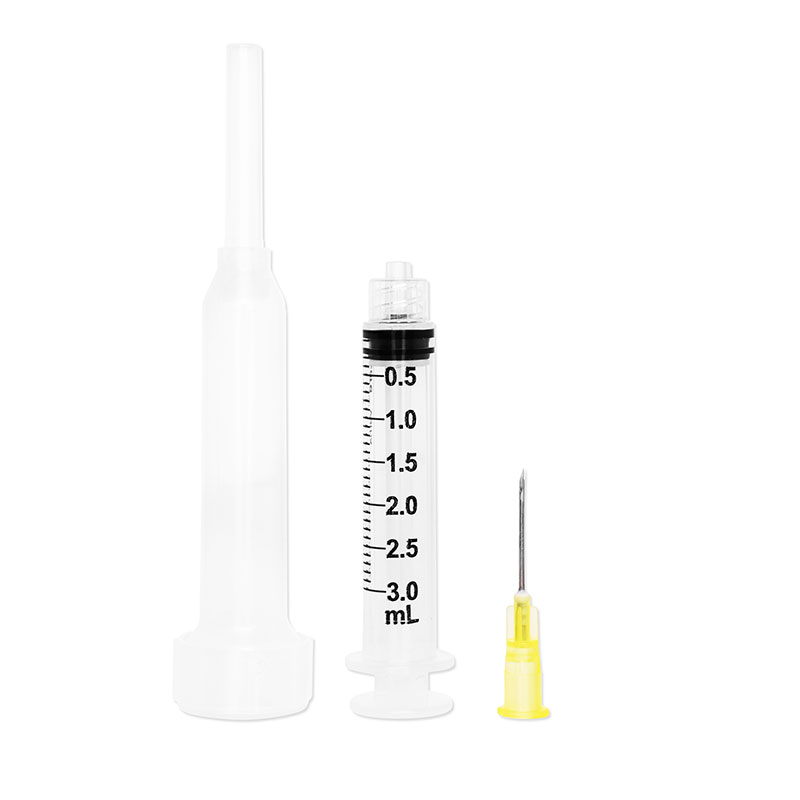 Ulticare VetRx 3ml 20G 3/4 inch Luer Lock Hard Pack Syringes Box of 100