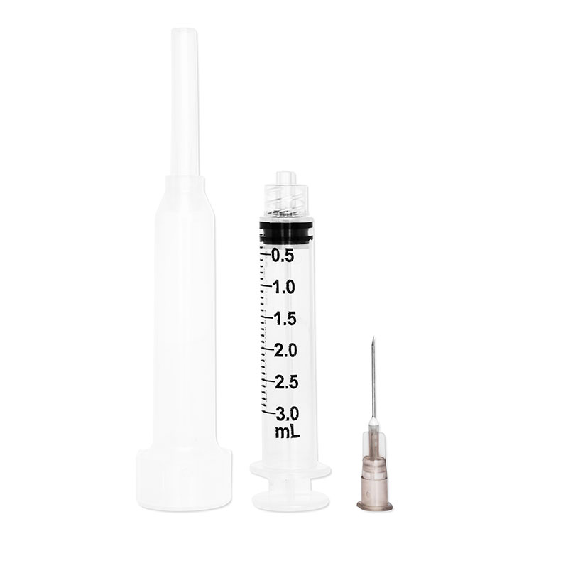 Ulticare VetRx 3ml 21G 1 inch Luer Lock Hard Pack Syringes Box of 100