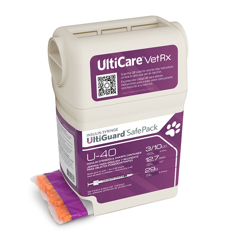 Buy Ulticare U 40 Vetrx Insulin Syringes 29 Gauge 100 Per Box Online