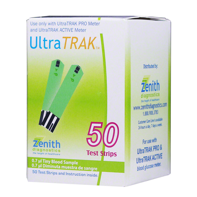 Vertex UltraTRAK Glucose Test Strips 50/bx