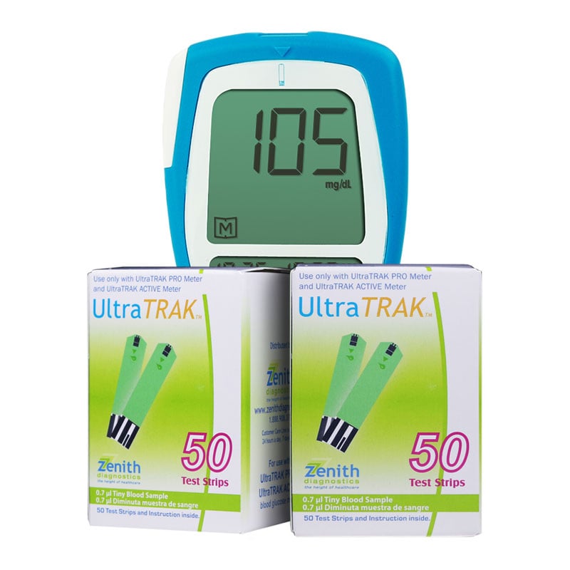 Vertex UltraTRAK PRO Meter Kit w/100 Test Strips | ADW Diabetes