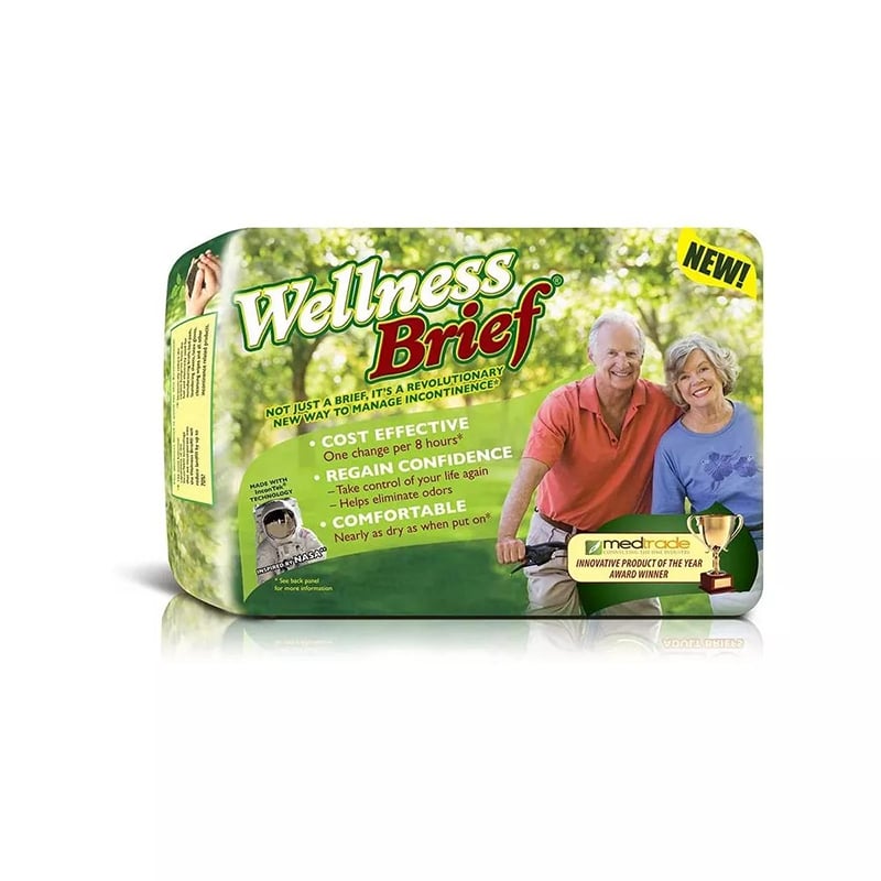 Unique Wellness Brief Super Absorbent Large 36-46 inch Case of 60