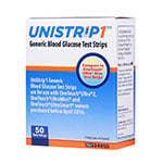 UniStrip 1 24850 Blood Glucose Test Strips 50/bx thumbnail