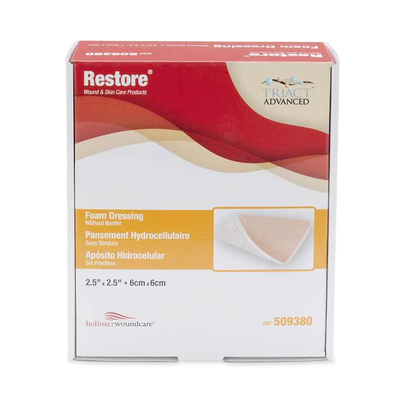 Urgo Medical Restore Foam Dressing without Border 2.5x2.5 inch Box of 10