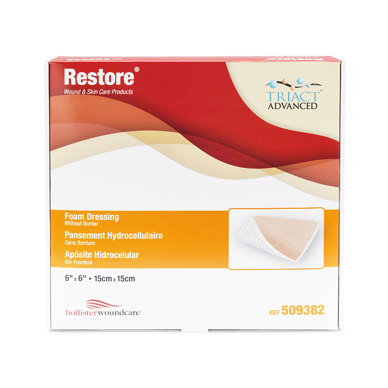 Urgo Medical Restore Foam Dressing without Border 6x6 inch Box of 10
