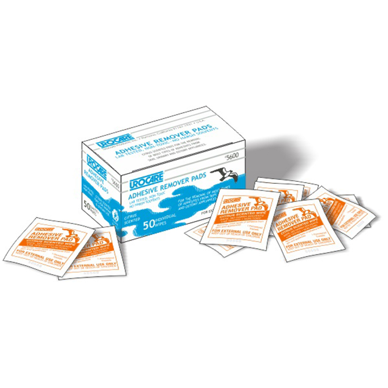 Urocare Adhesive Remover Pads Box of 50