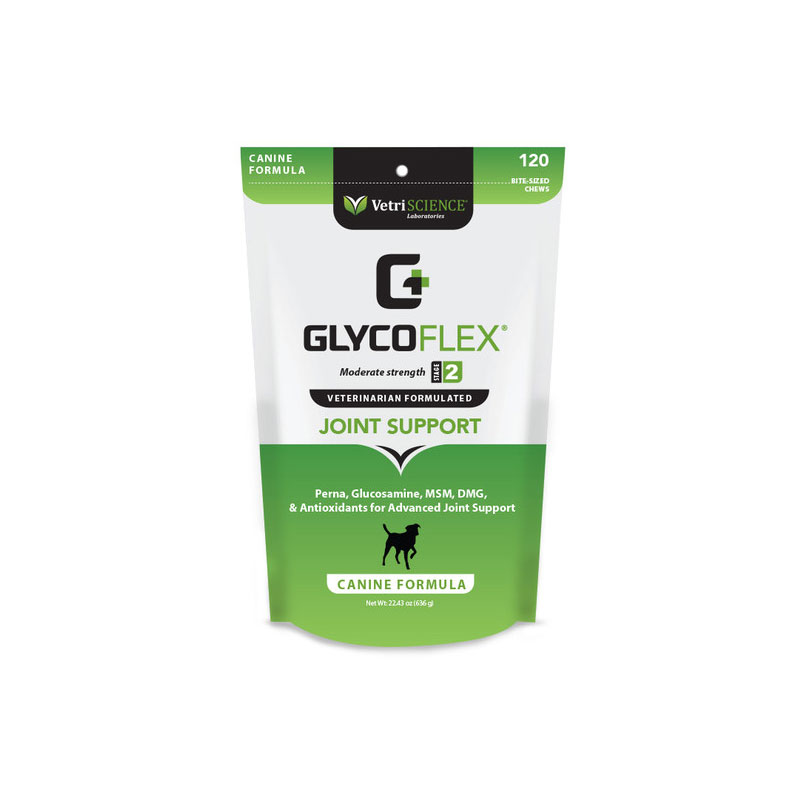VetriScience Canine Glyco Flex Stage 2 Bite Sized Chews 120ct