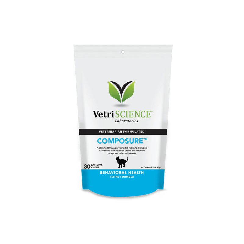 VetriScience Composure Bite Sized Chews For Cats 30ct