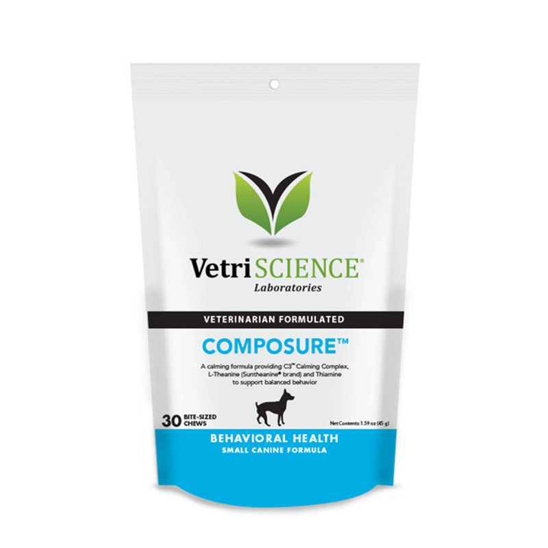 VetriScience Composure Bite Sized Chews For Cats & Small Dogs 30ct