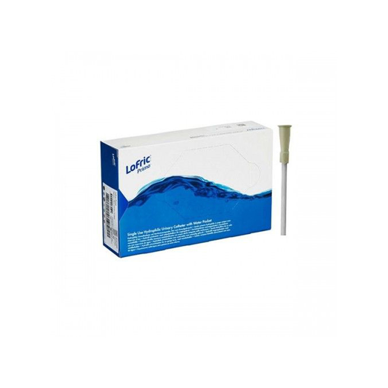 Wellspect LoFric Intermittent Primo Coude Catheter 12FR 16 inch Box of 30