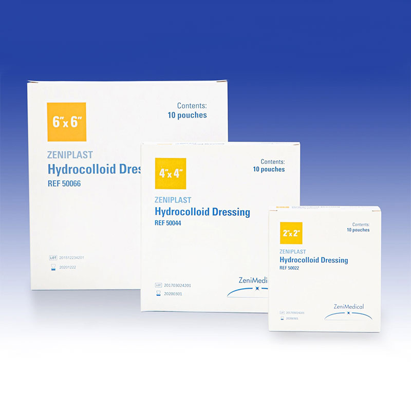 ZeniMedical ZeniPlast Hydrocolloid Dressing 4x4 inch Box of 10